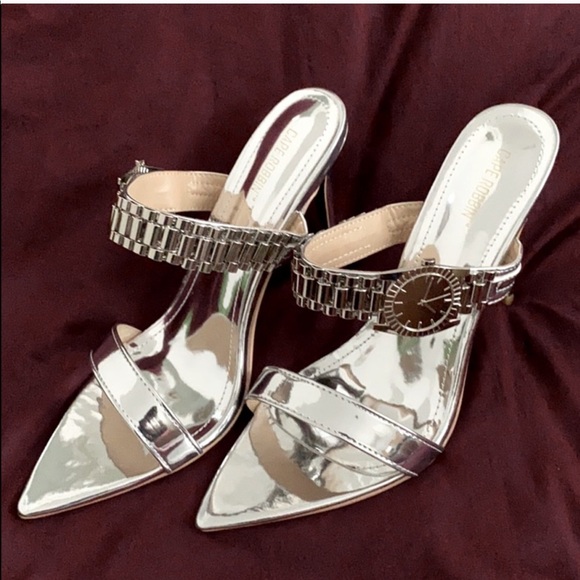 Time Will Tell Strappy Open Toe Watch Heels - Picture 5 of 9